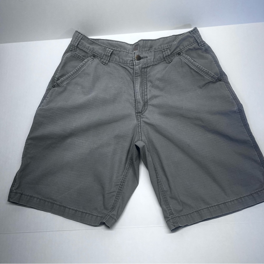 Carhartt Men's Gray Flat Front Shorts